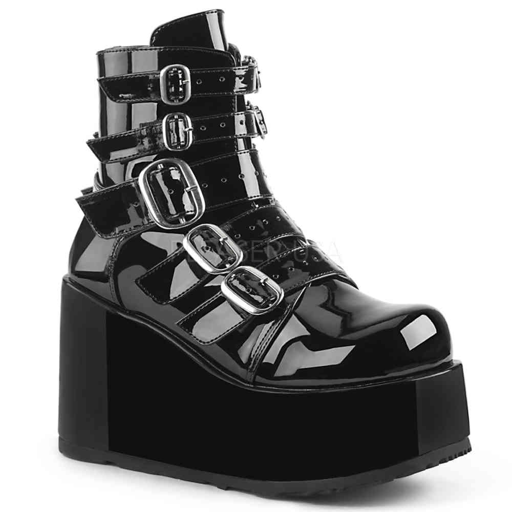 DemoniaCult - CONCORD-57 Bottes de plate-forme - Noir